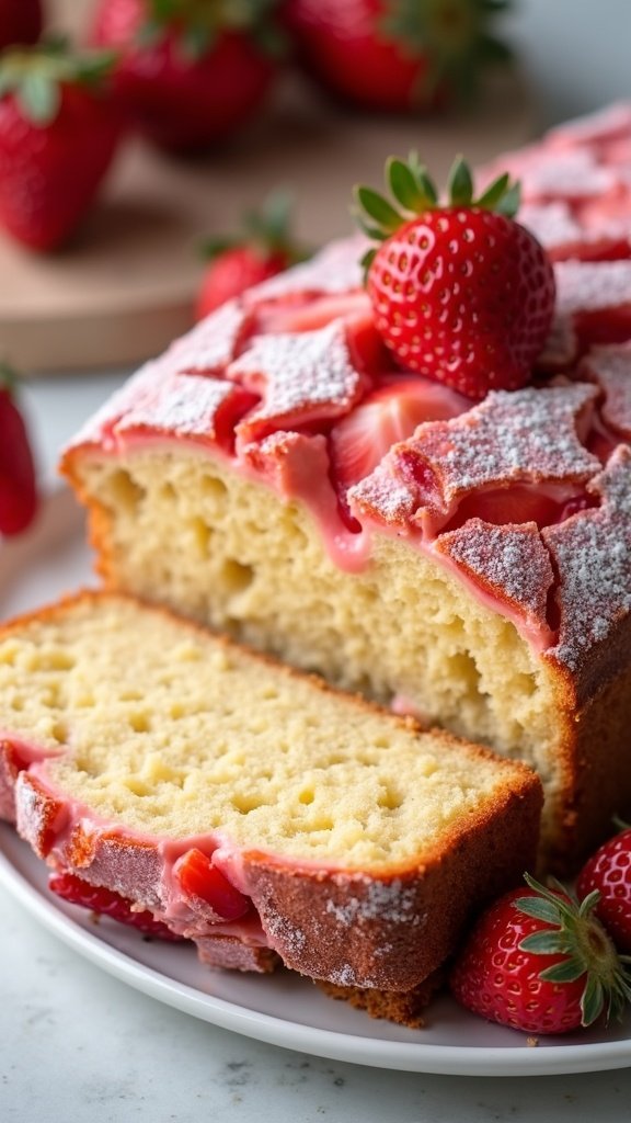 Decadent Strawberry Cream Cheese Loaf