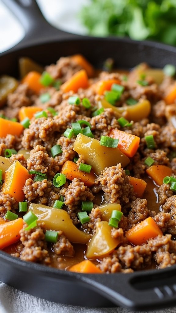 Easy Ground Beef Cabbage Skillet