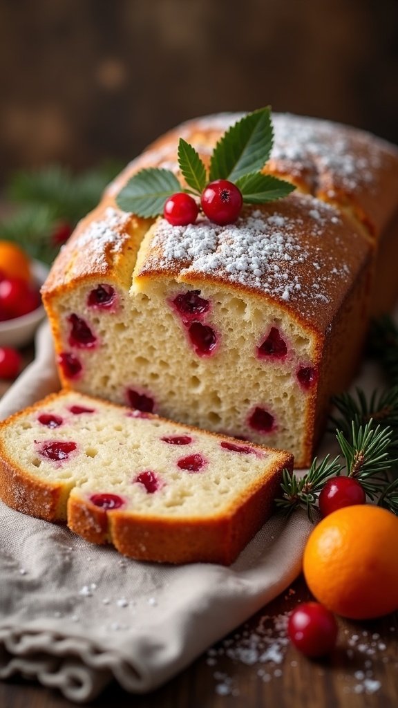 Festive Cranberry Orange Bread