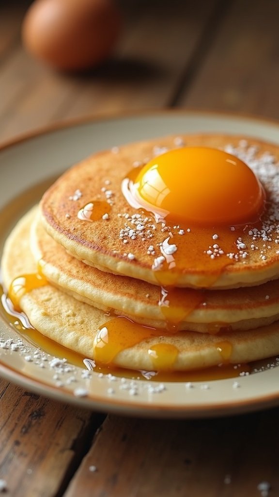 Fluffy Pancakes with Hidden Eggs