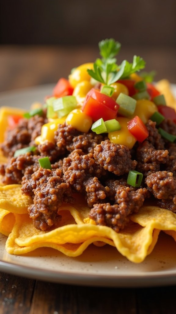 Game Day Ground Beef Nachos