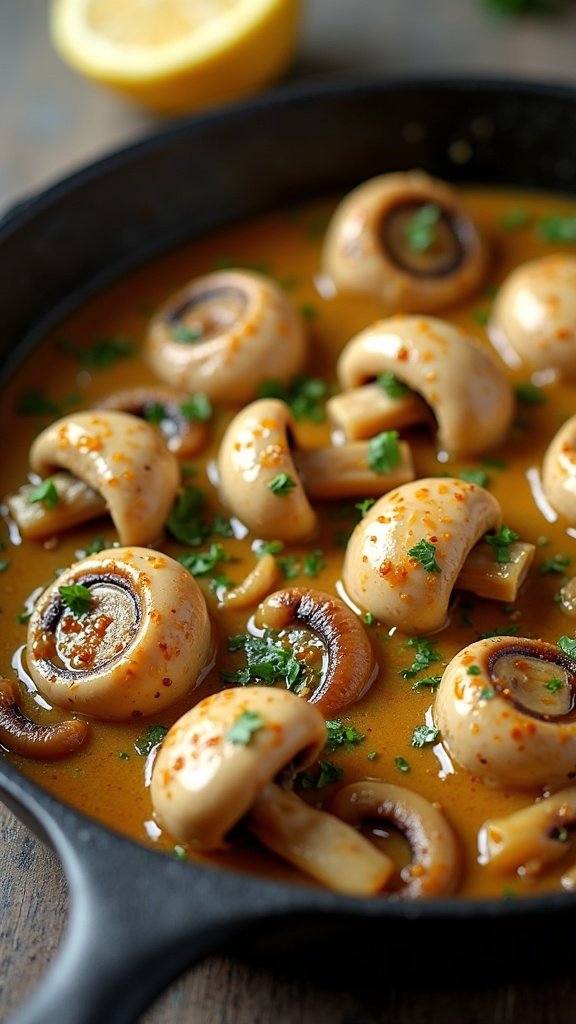 Garlic Butter Mushrooms Delight