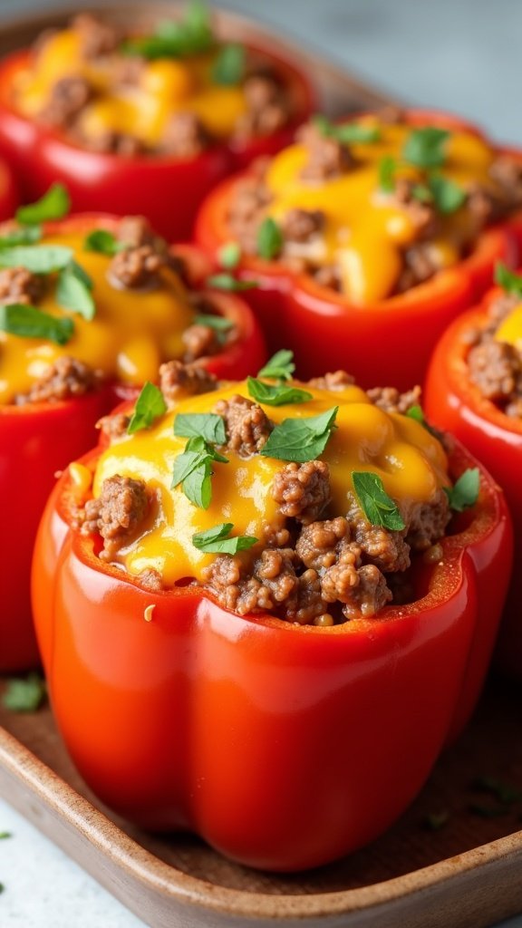 Ground Beef Stuffed Peppers
