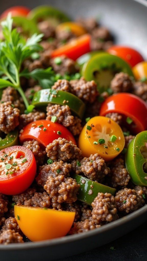 Ground Beef and Veggie Stir-Fry