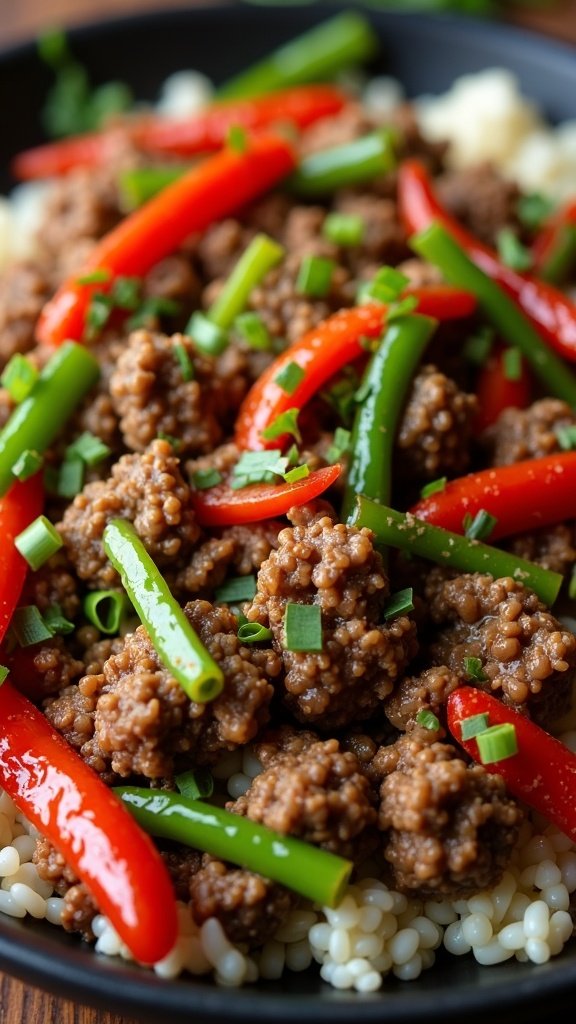 Healthy Ground Beef Stir-Fry