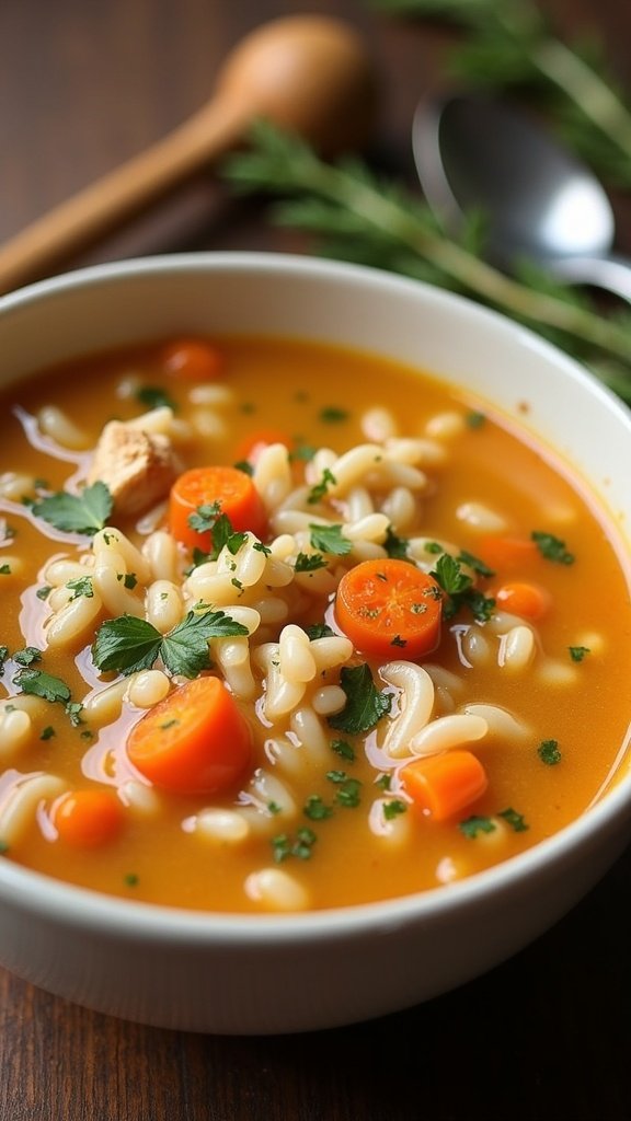 Hearty Chicken and Rice Soup
