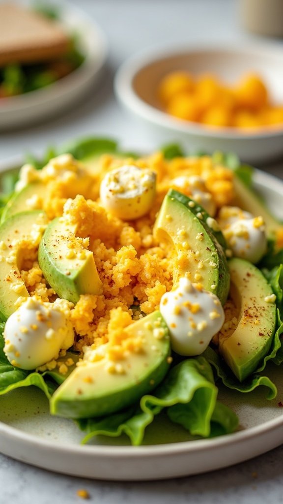Keto-Friendly Avocado Egg Salad