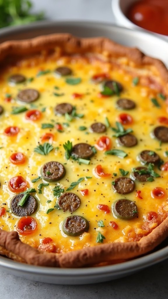 Keto-Friendly Sausage Quiche