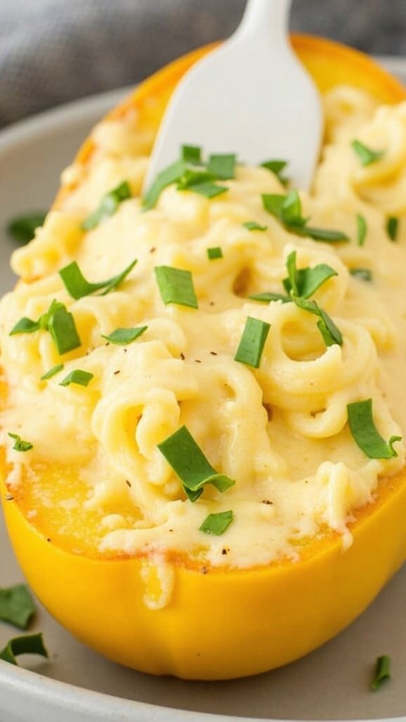 Keto-Friendly Spaghetti Squash Alfredo