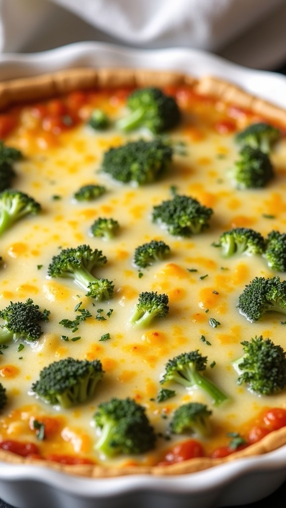 Low-Carb Broccoli Cheese Quiche
