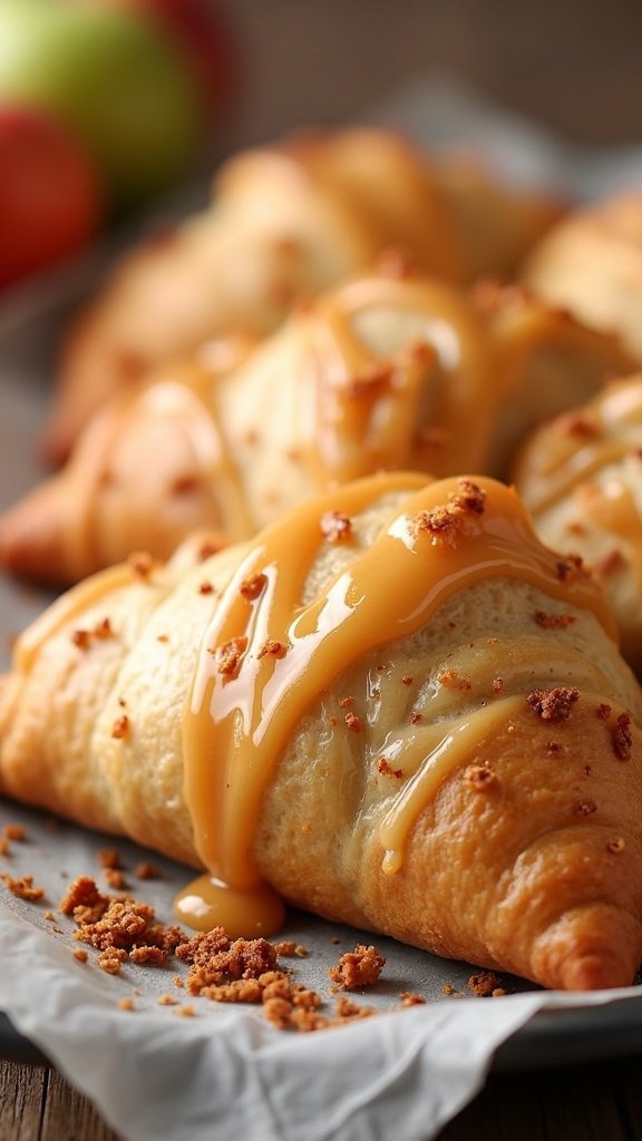 Maple Glazed Apple Turnovers