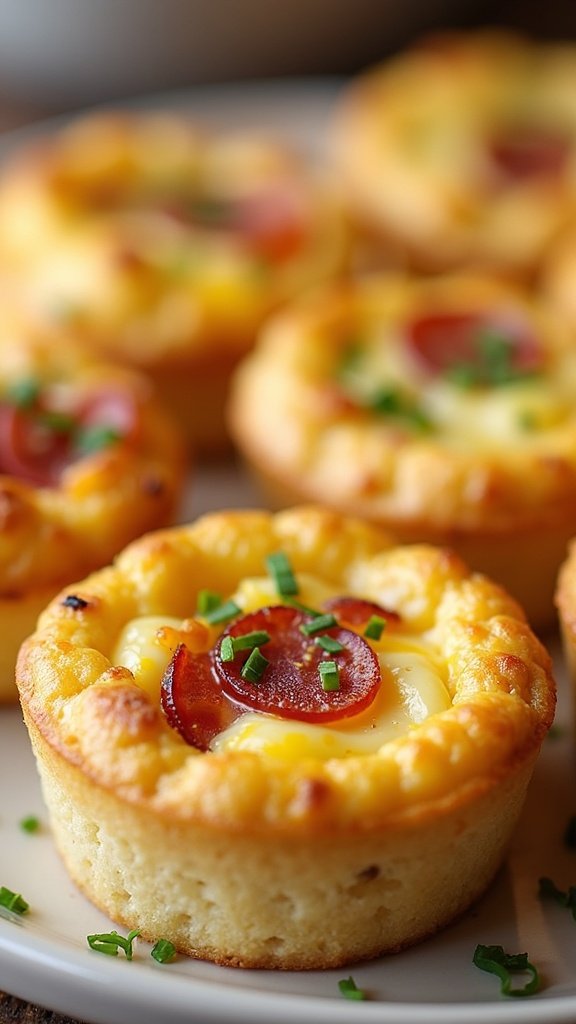Mini Bacon Cheddar Breakfast Quiches