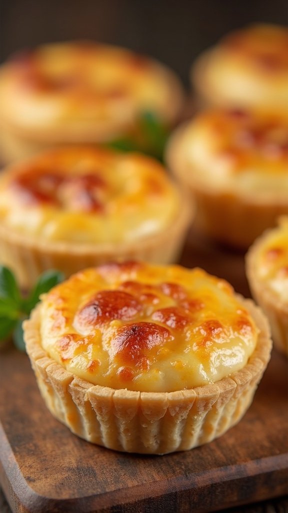 Mini Ham and Swiss Quiches Snack