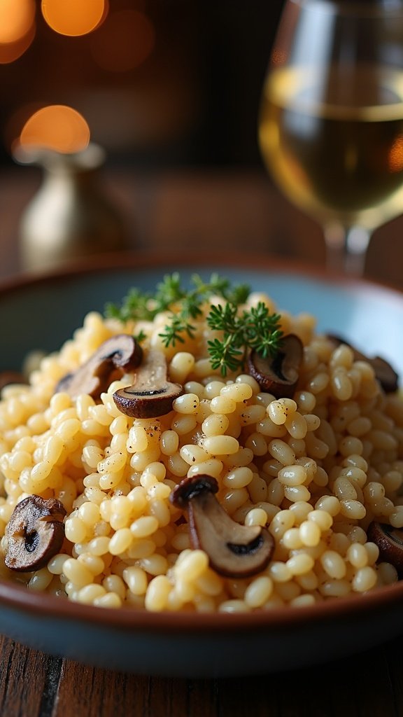 Mushroom Risotto for Date Night