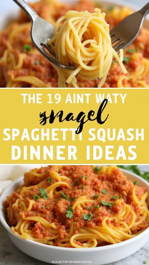 Quick Spaghetti Squash Dinner Ideas