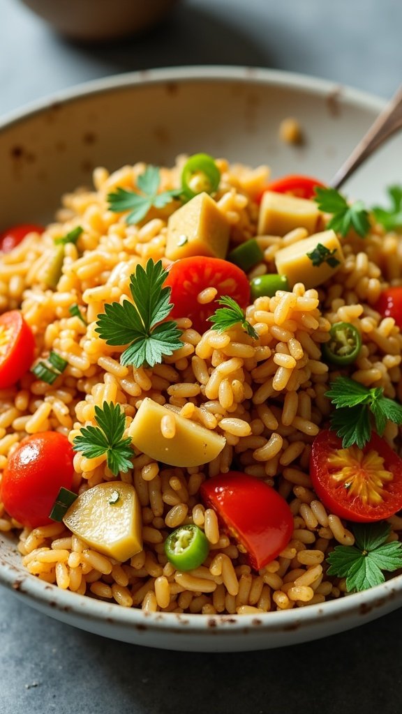 Quick Vegan Rice Stir-Fry