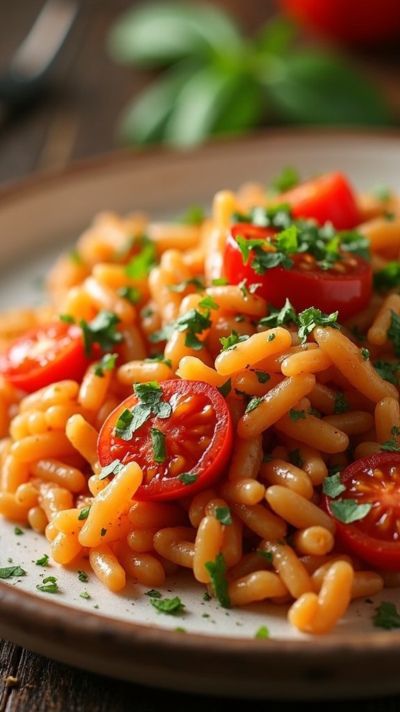 Quick Weeknight Tomato Basil Rice