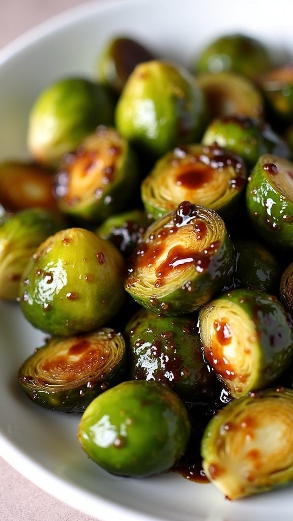 Roasted Brussels Sprouts with Balsamic Glaze