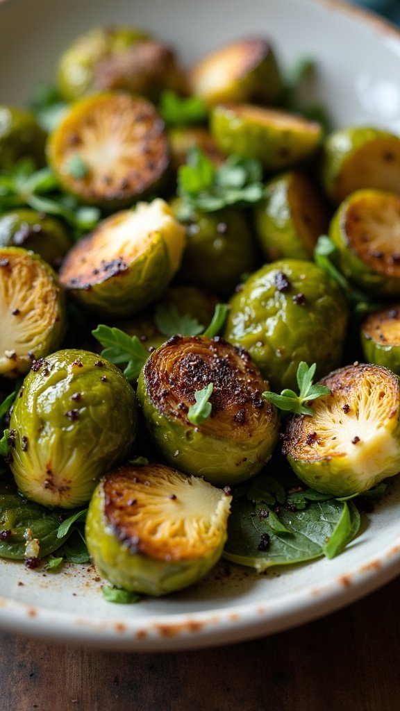 Roasted Brussels Sprouts with Lemon Zing