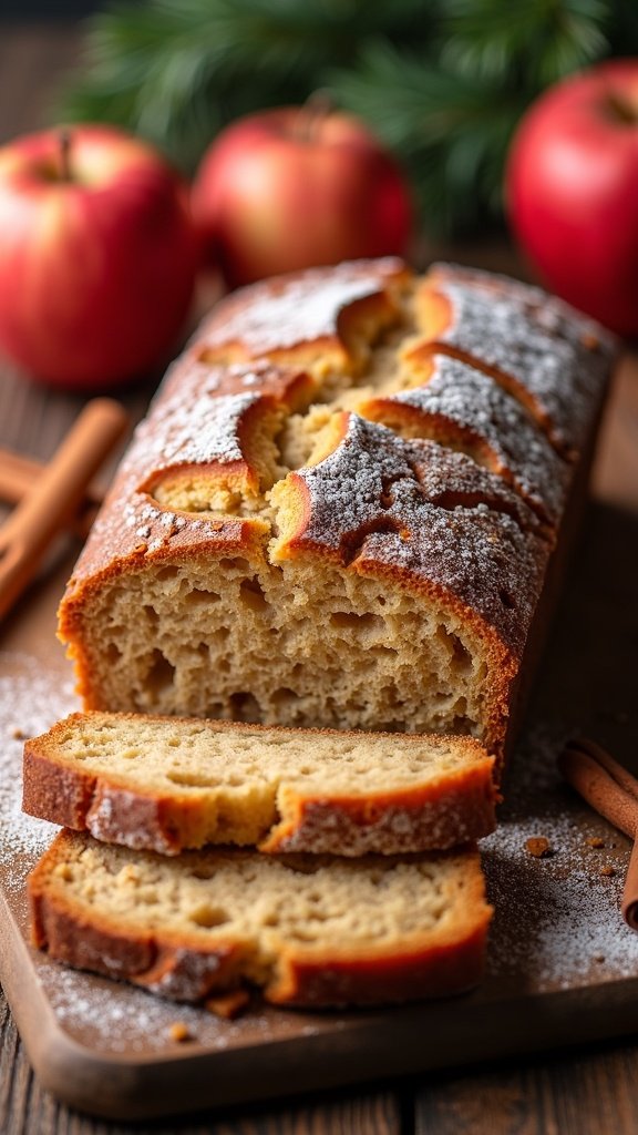 Spiced Apple Cinnamon Holiday Bread