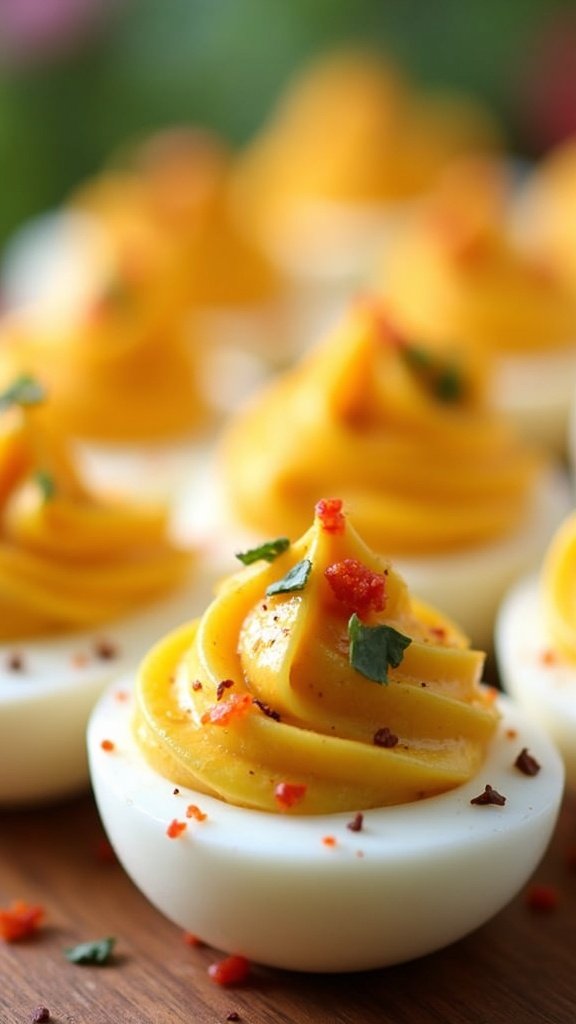 Spicy Deviled Eggs for Parties
