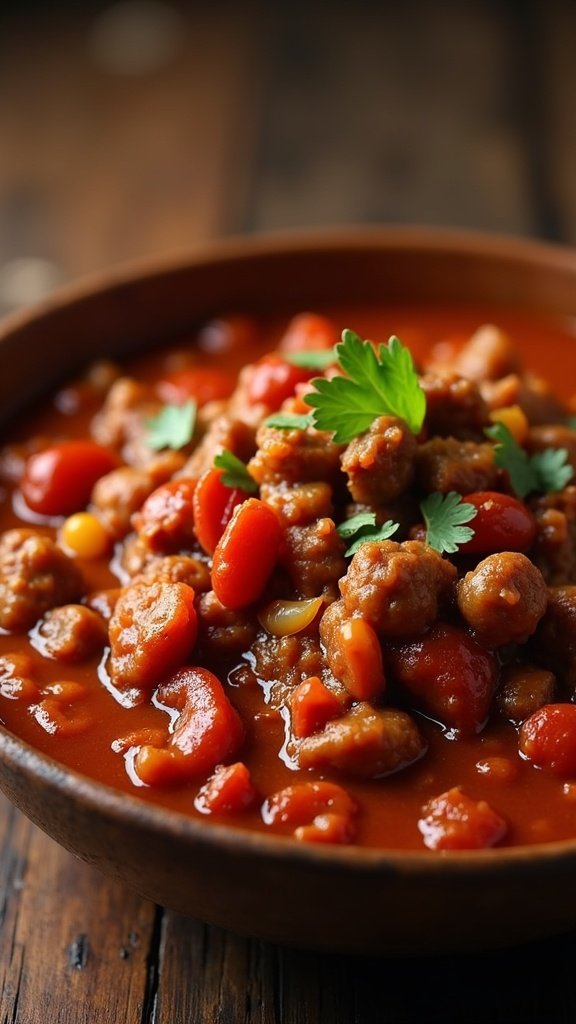 Spicy Ground Beef Chili