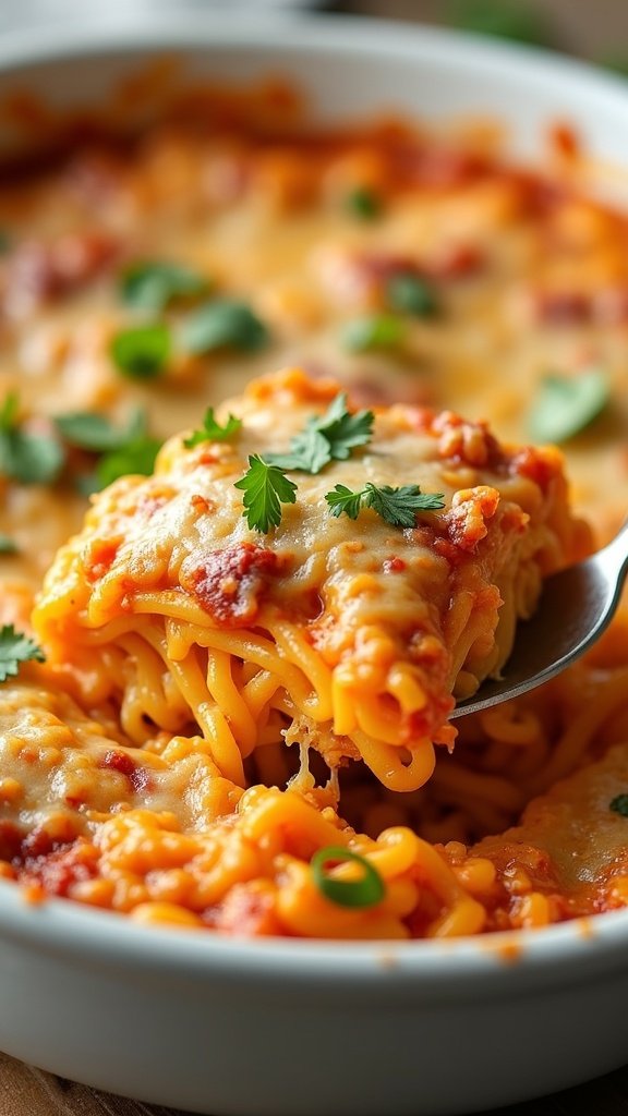 Spicy Mexican Spaghetti Squash Casserole