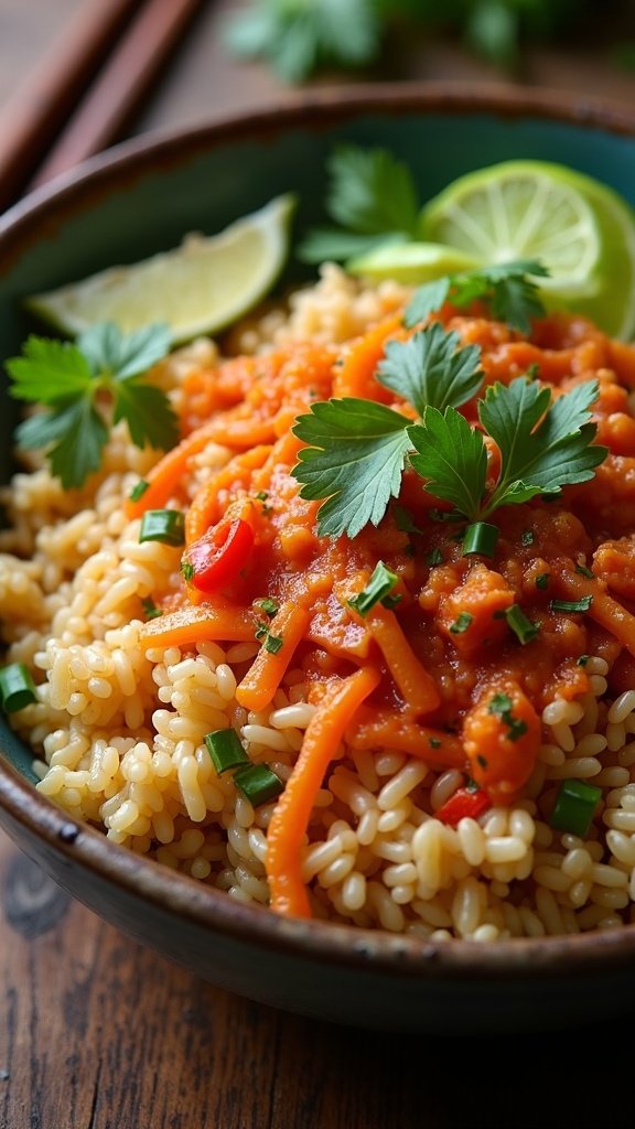 Spicy Thai Coconut Rice Bowl