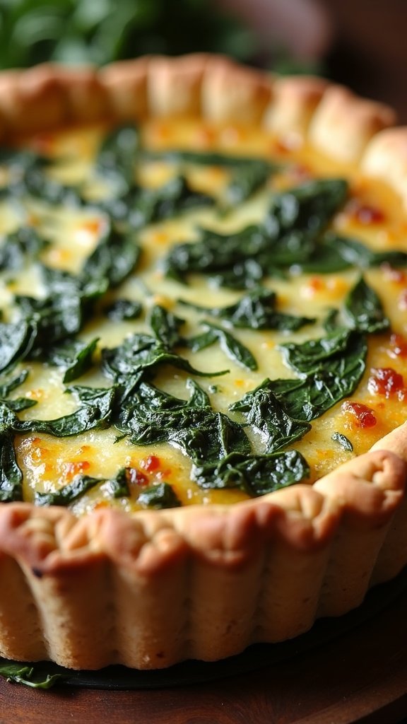 Spinach Quiche for Sunday Brunch