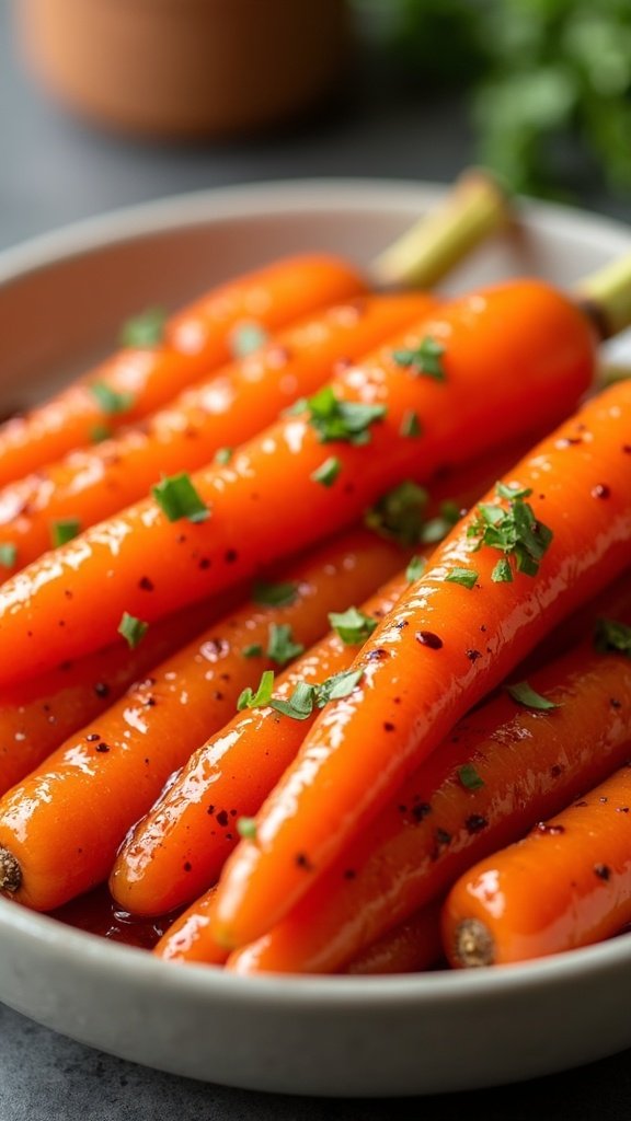 Sweet and Spicy Glazed Carrots