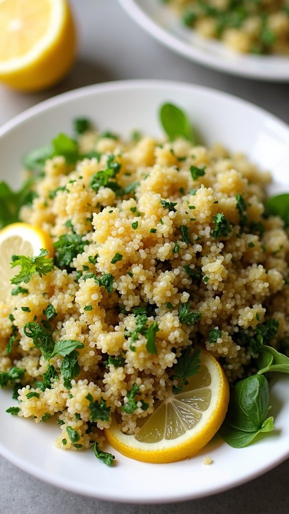 Tangy Lemon Herb Quinoa Salad