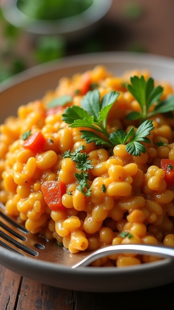 Vegan Lentil and Rice Casserole Magic
