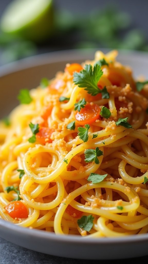 Vegan Spaghetti Squash Pad Thai