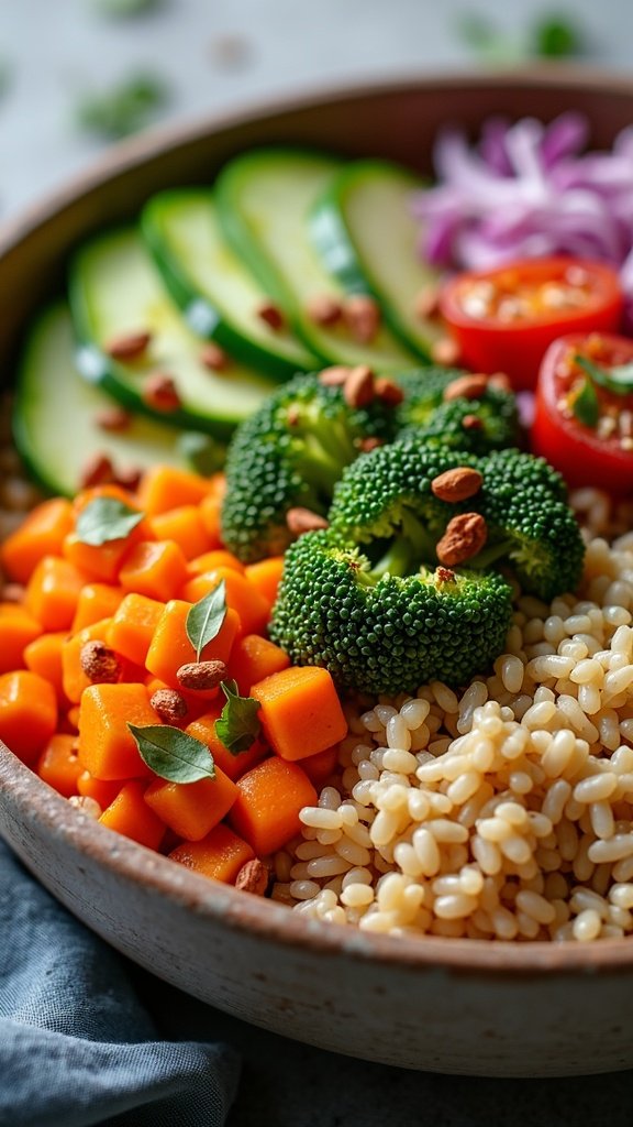 Veggie-Loaded Brown Rice Bowls