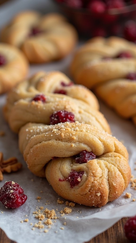 Walnut Cranberry Cookie Twist
