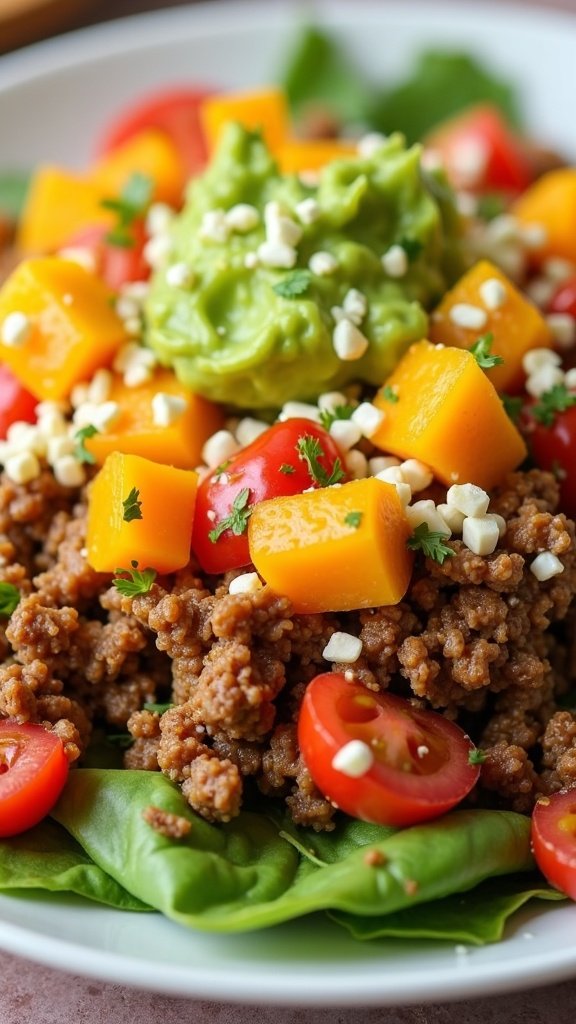 Zesty Ground Beef Taco Salad