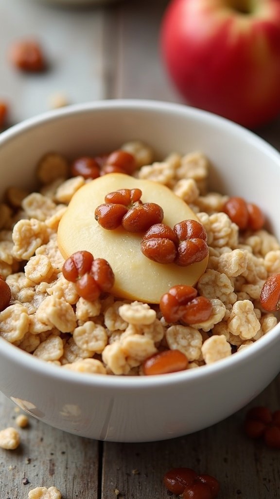 Apple Walnut Breakfast Oats