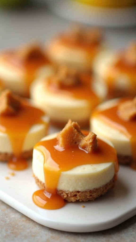 Caramel Apple Cheesecake Bites