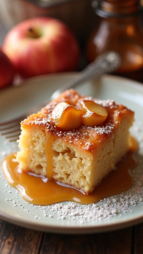 Cozy Caramel Apple Bread Pudding