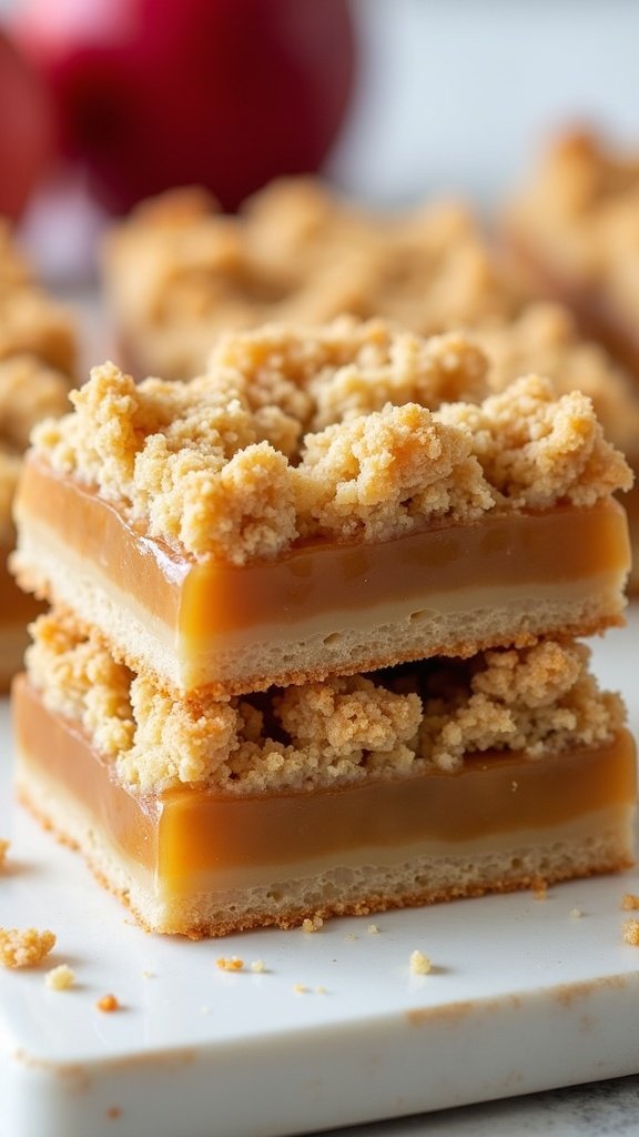Crispy Apple Crumble Bars