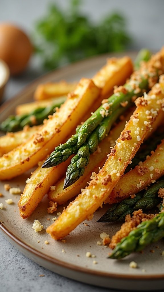 Crispy Parmesan Asparagus Fries