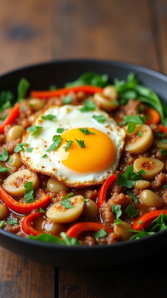 Egg and Veggie Stir-Fry Bowl