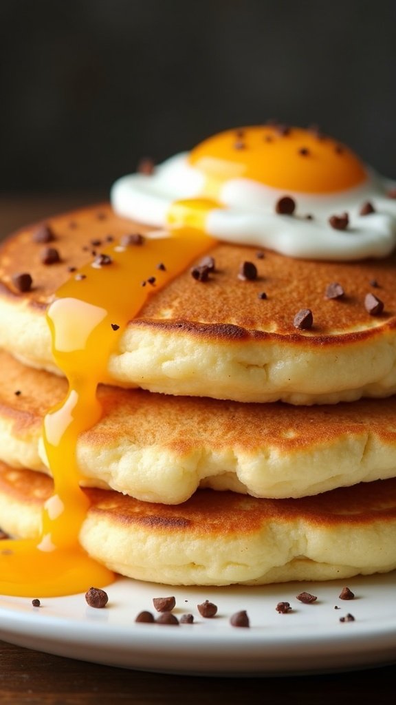 Fluffy Soufflé Pancakes with Eggs