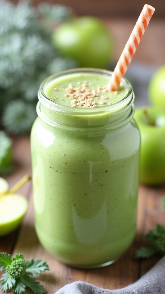 Healthy Apple Kale Smoothie Recipe
