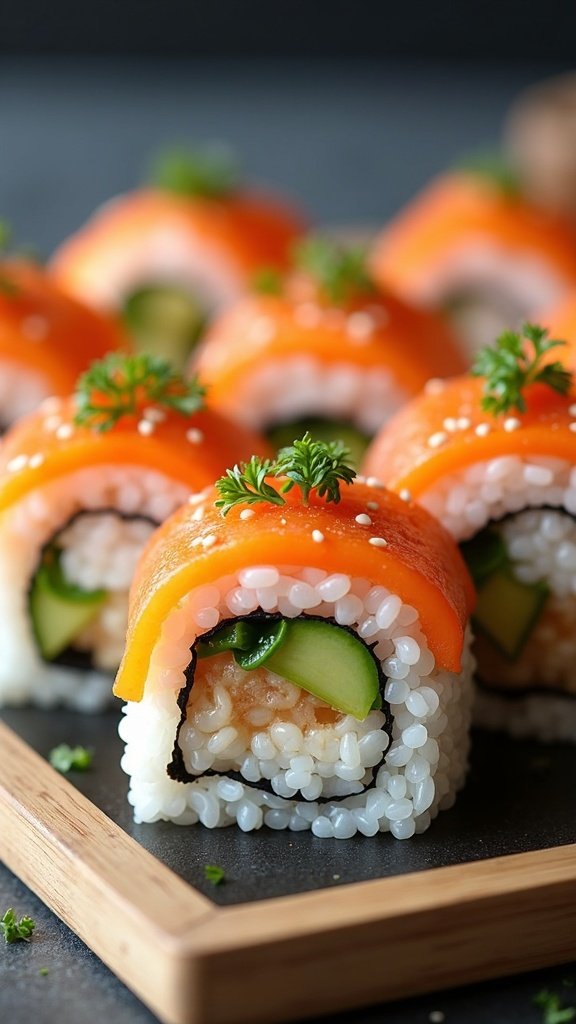Healthy Brown Rice Sushi Rolls