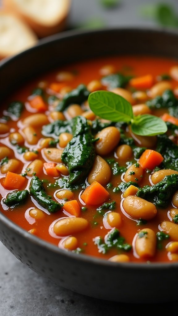 Hearty Lentil and Spinach Stew
