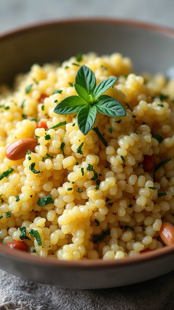 Herbed Couscous with Pine Nuts