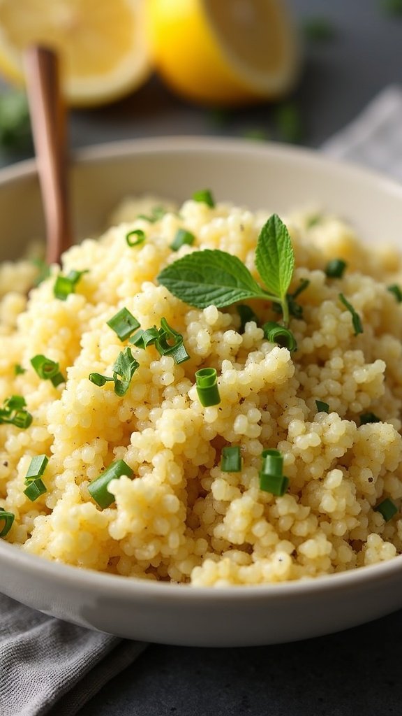 Lemon Herb Couscous for Summer BBQs