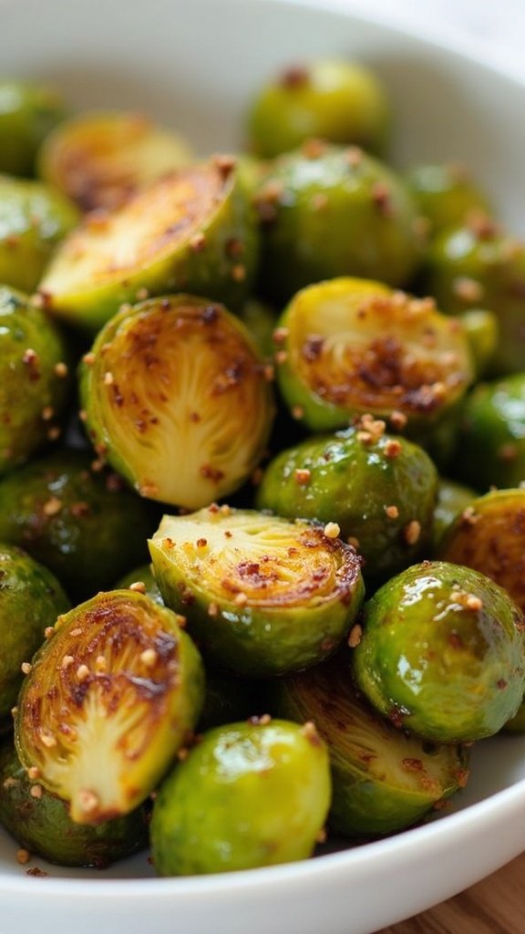Maple Glazed Brussels Sprouts