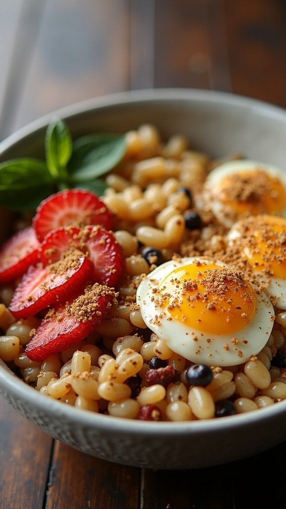 Nutty Brown Rice Breakfast Bowl
